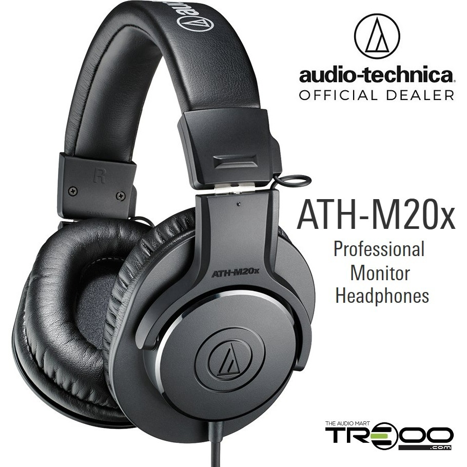 Audio-Technica ATH-M20x Over-Ear Headphones (Black)