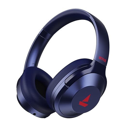 boAt Nirvana 751 ANC Over-Ear Headphones (Navy Blue)