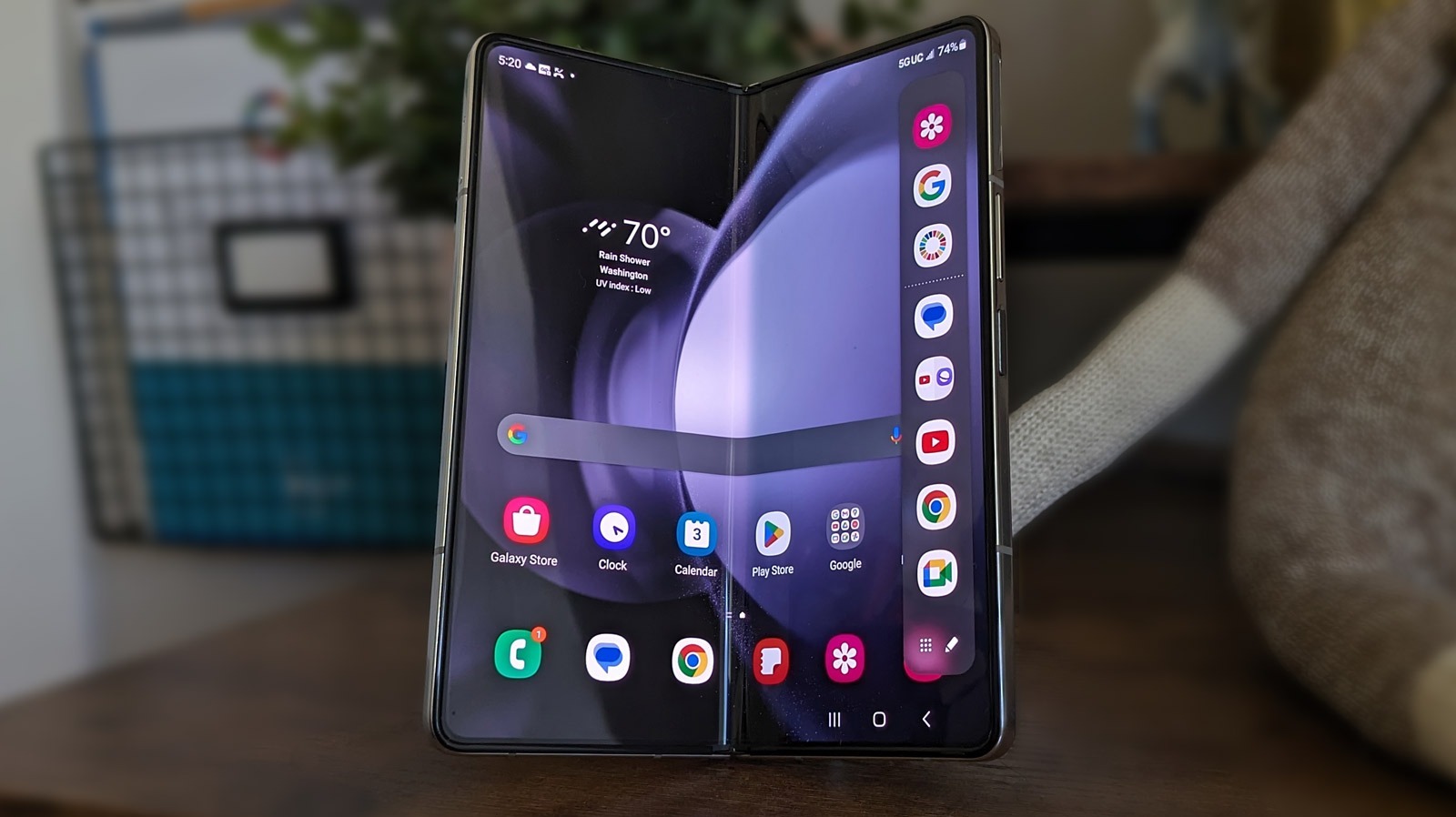 Samsung Galaxy Z Fold5 (8GB RAM, 128GB, Icy Blue)