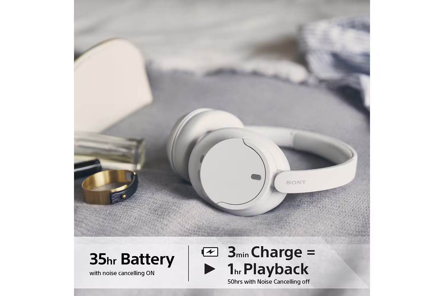 Sony WH-CH720N Over-Ear Headphones (White)